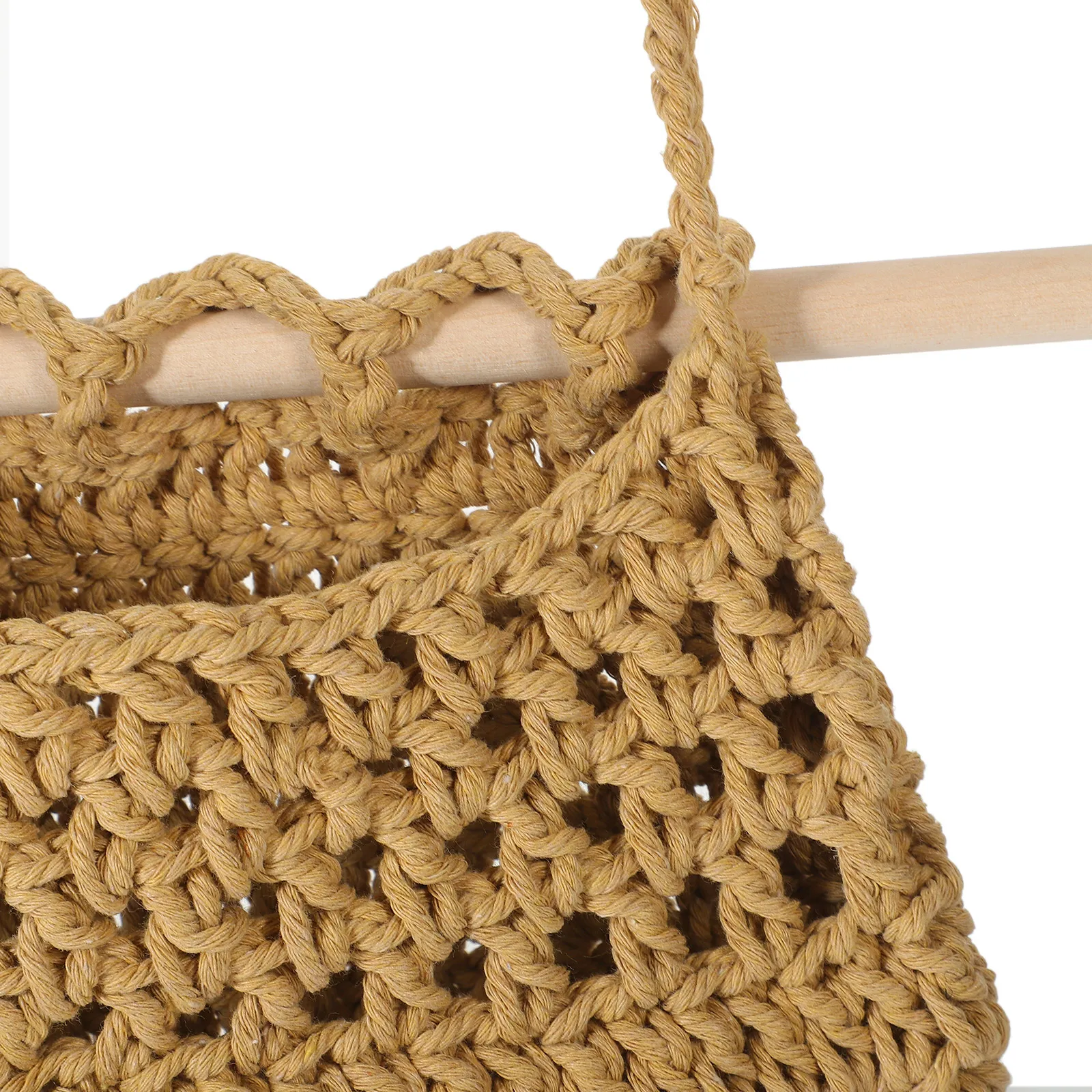 Woven Bohemian Fruit Basket Hanging Vegetable Finishing Brown Wood Wall Kitchen
Woven Bohemian Fruit Basket Hanging Vegetable Finishing Brown Wood Wall Kitchen