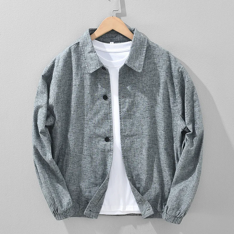 Мужские куртки в стиле Харадзюку: Новинка весны и лета, верхняя одежда из хлопка и льна, мужское пальто с отложным воротником, однобортное, винтажное, с эффектом потертости
Мужские куртки в стиле Харадзюку: Новинка весны и лета, верхняя одежда из хлопка и льна, мужское пальто с отложным воротником, однобортное, винтажное, с эффектом потертости