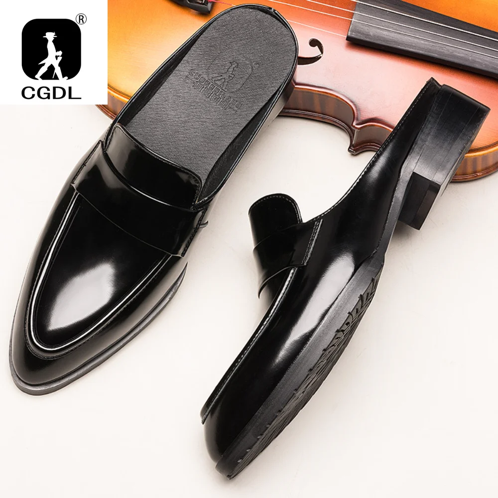 Leather Casual Shoes for Men Luxury Black Mules Fashion Flats Summer Breathable Outdoor Slippers Male Slip on Loafers Designer
Leather Casual Shoes for Men Luxury Black Mules Fashion Flats Summer Breathable Outdoor Slippers Male Slip on Loafers Designer