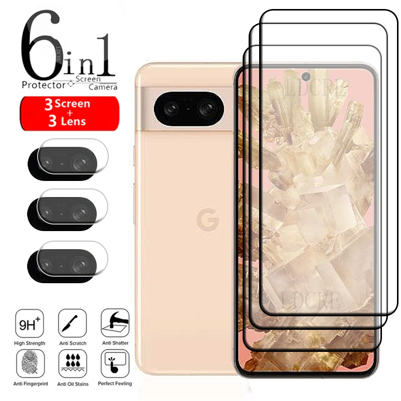 6 в 1 для Google Pixel 8 Стекло Pixel 8 закаленное стекло полное покрытие Защитная пленка для экрана Google Pixel 6 6A 7 7A 8 Pro стекло для объектива
6 в 1 для Google Pixel 8 Стекло Pixel 8 закаленное стекло полное покрытие Защитная пленка для экрана Google Pixel 6 6A 7 7A 8 Pro стекло для объектива