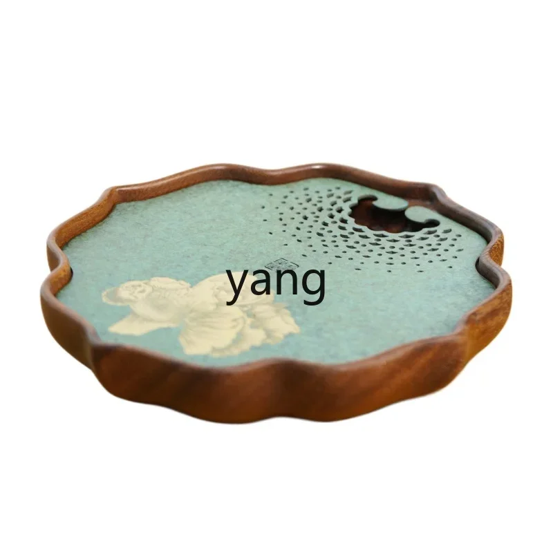 LH pure copper water storage tea tray Convenient small tea tray for one person Household walnut tea tray
LH pure copper water storage tea tray Convenient small tea tray for one person Household walnut tea tray