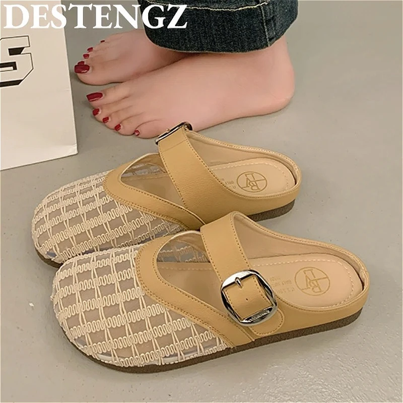 Flat Platform Sandals Women Mules Slippers Mesh Shoes Summer 2025 Trend Casual Shoes Marie Janes Slingback Shallow Slides Mujer
Flat Platform Sandals Women Mules Slippers Mesh Shoes Summer 2025 Trend Casual Shoes Marie Janes Slingback Shallow Slides Mujer