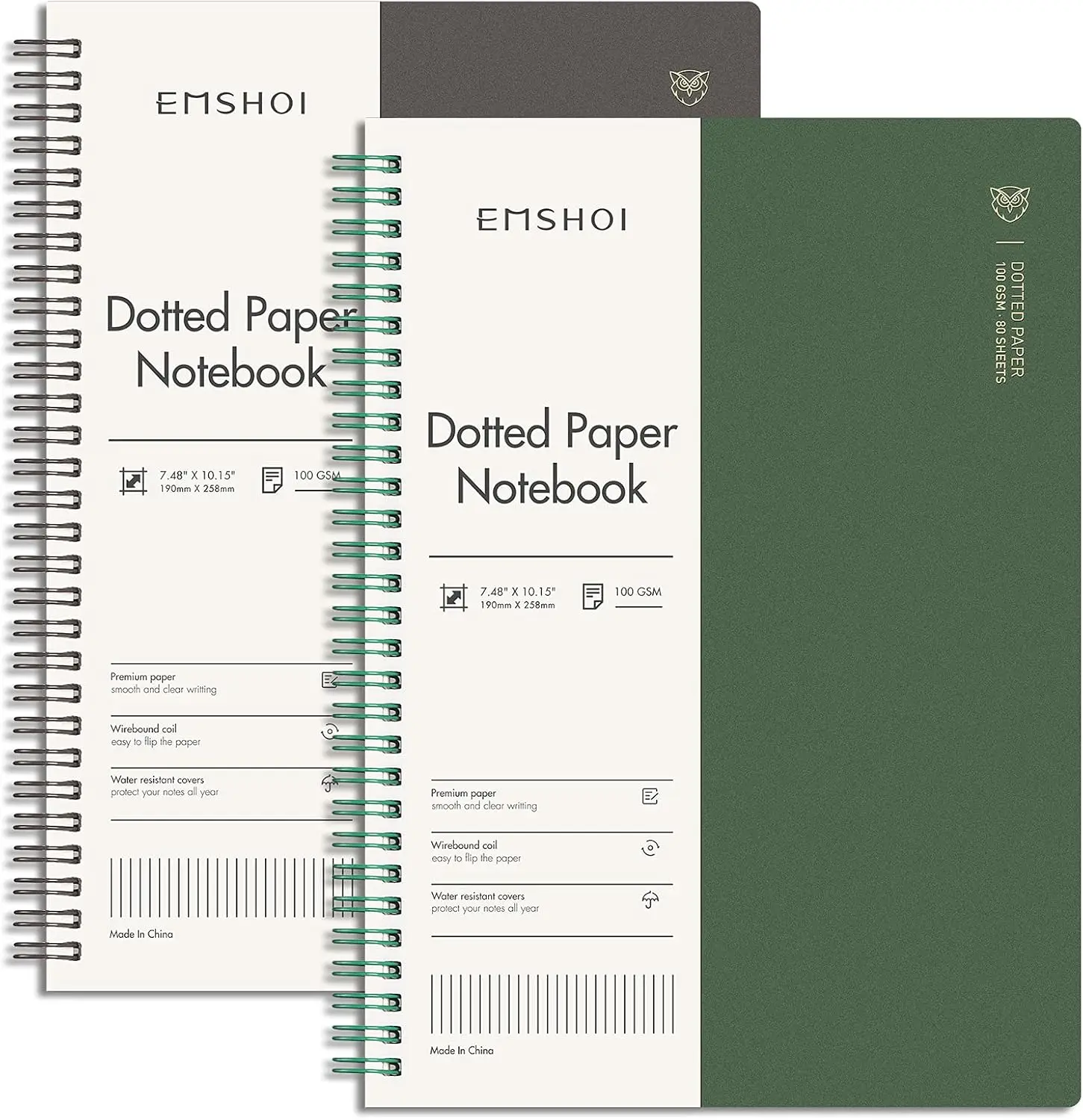 Dotted Journal Spiral Notebook 7.48" x 10.15" - 2 Pack 320 Pages 100gsm Thick Paper, B5 Dot Grid Notebook, Plastic Hardcover for
Dotted Journal Spiral Notebook 7.48" x 10.15" - 2 Pack 320 Pages 100gsm Thick Paper, B5 Dot Grid Notebook, Plastic Hardcover for