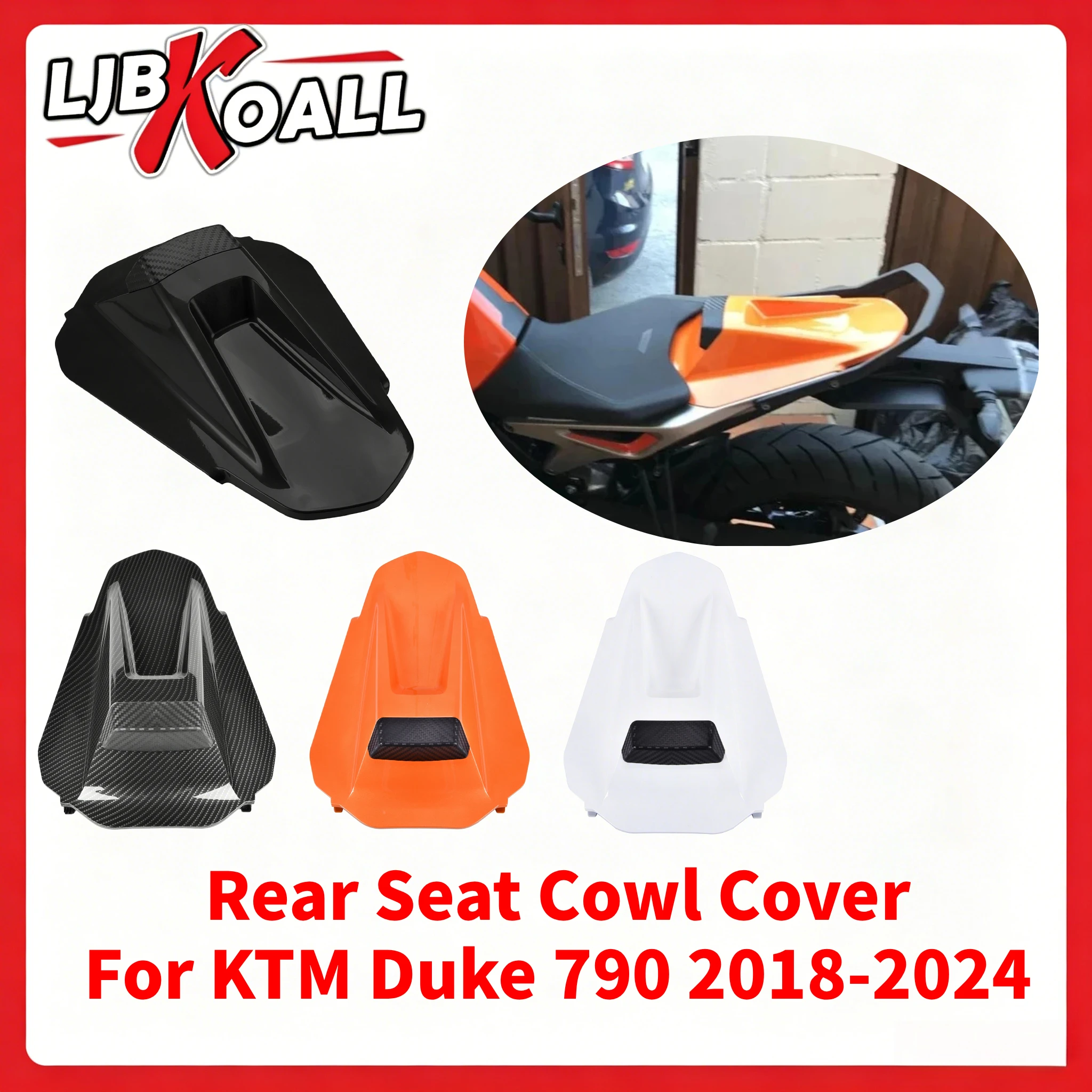 LJBKOALL Rear Seat Cowl Cover For KTM Duke 790 2018-2024 Single Solo Seat Pillion Cover Rear Passenger Seat Cowl Fairing Set
LJBKOALL Rear Seat Cowl Cover For KTM Duke 790 2018-2024 Single Solo Seat Pillion Cover Rear Passenger Seat Cowl Fairing Set