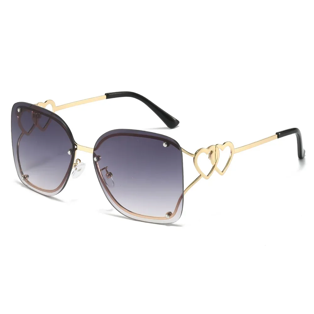 Vintage Brand Designer Rimless Sunglasses Women Men Fashion Personality Double Heart Metal Shades Outdoors Driving Glasses UV400
Vintage Brand Designer Rimless Sunglasses Women Men Fashion Personality Double Heart Metal Shades Outdoors Driving Glasses UV400