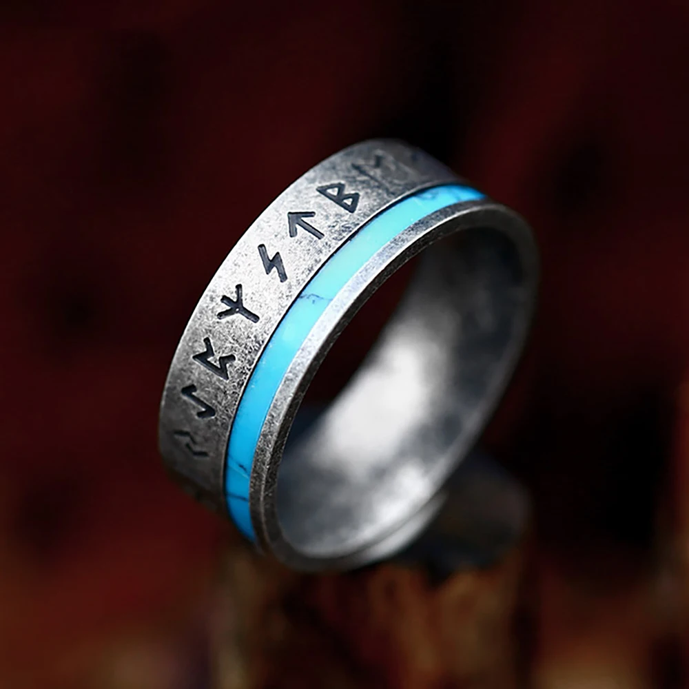Vintage 316L Stainless Steel Viking Runes Ring For Men Women Fashion Odin Nordic Amulet Rings Couple Engagement Jewelry Gifts
Vintage 316L Stainless Steel Viking Runes Ring For Men Women Fashion Odin Nordic Amulet Rings Couple Engagement Jewelry Gifts