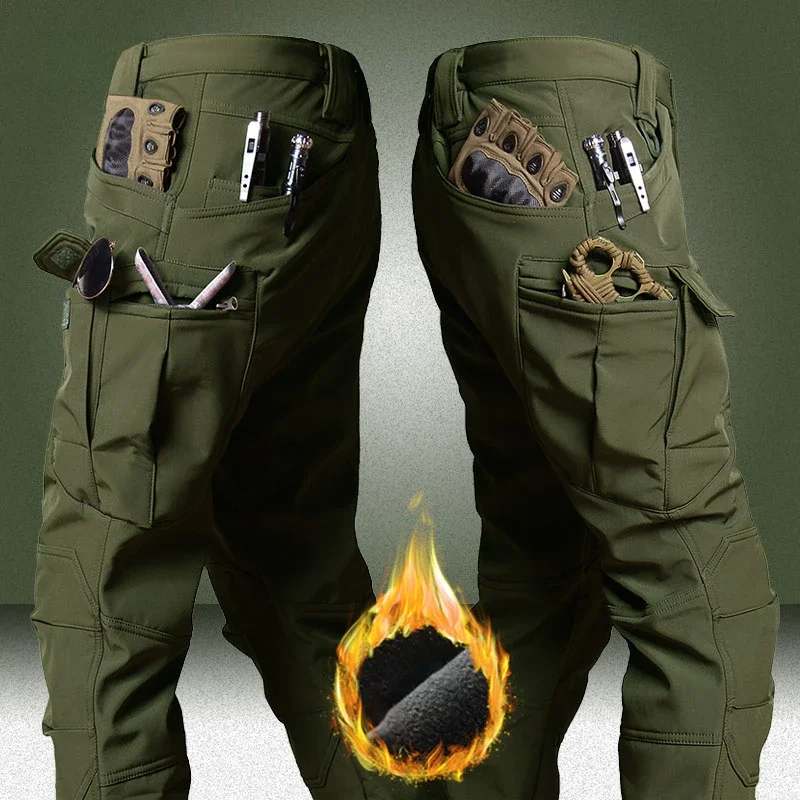 Winter Pants Men Outdoor Windproof Waterproof Thick Tactical Trousers Softshell Fleece Hunting Warm Multi-pocket Work Camo 4XL
Winter Pants Men Outdoor Windproof Waterproof Thick Tactical Trousers Softshell Fleece Hunting Warm Multi-pocket Work Camo 4XL