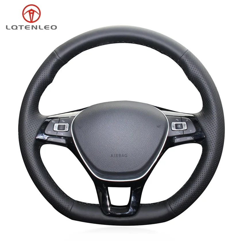 Black Artificial Leather Car Steering Wheel Cover For Volkswagen VW Golf 7 Mk7 New Polo Passat B8 Tiguan Sharan Jetta
Black Artificial Leather Car Steering Wheel Cover For Volkswagen VW Golf 7 Mk7 New Polo Passat B8 Tiguan Sharan Jetta