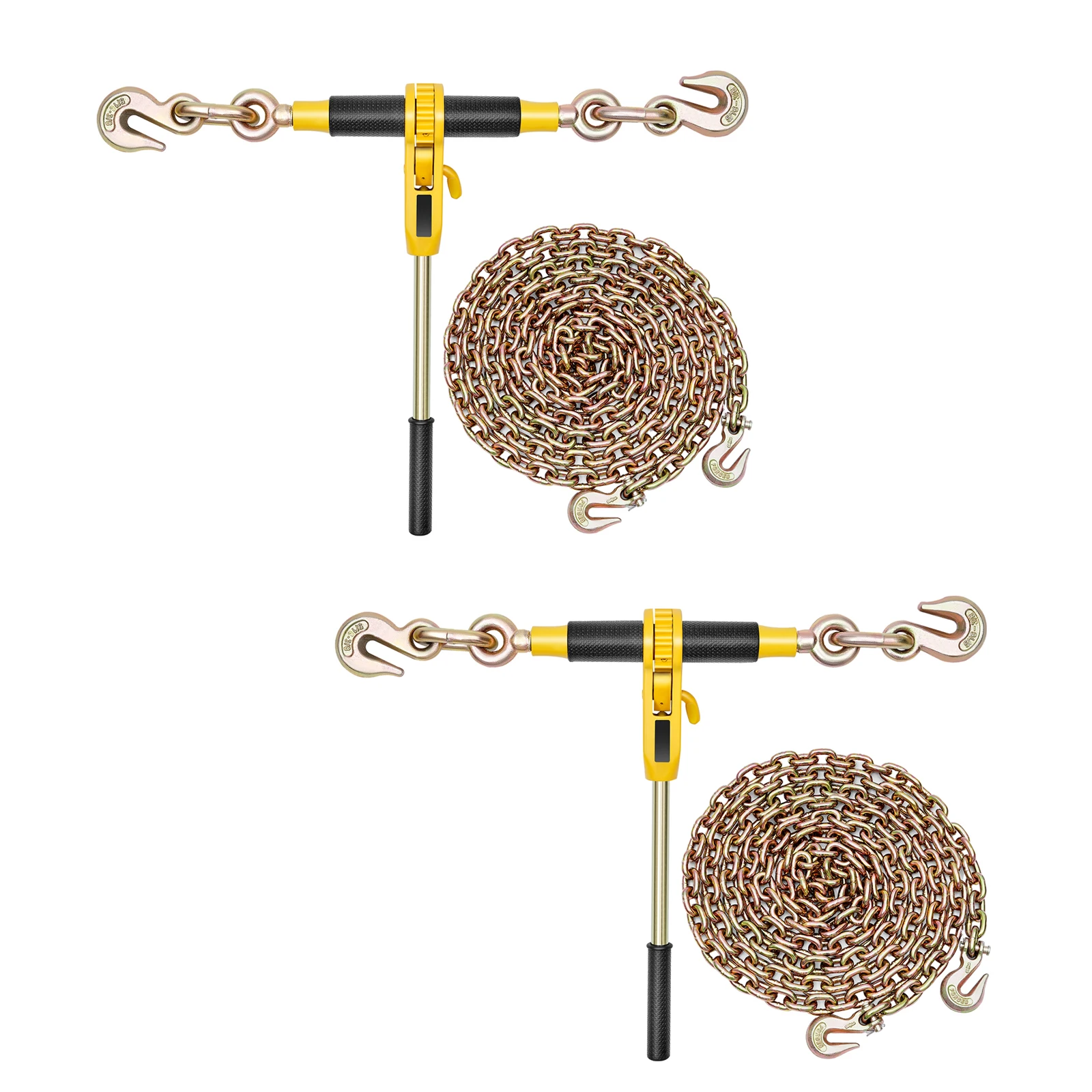 SucceBuy Набор из 2/4 шт. цепных стяжек с храповым механизмом, 10/14 футов, цепи G80, для крепления грузов, буксировки, лесозаготовки, подъема
SucceBuy Набор из 2/4 шт. цепных стяжек с храповым механизмом, 10/14 футов, цепи G80, для крепления грузов, буксировки, лесозаготовки, подъема