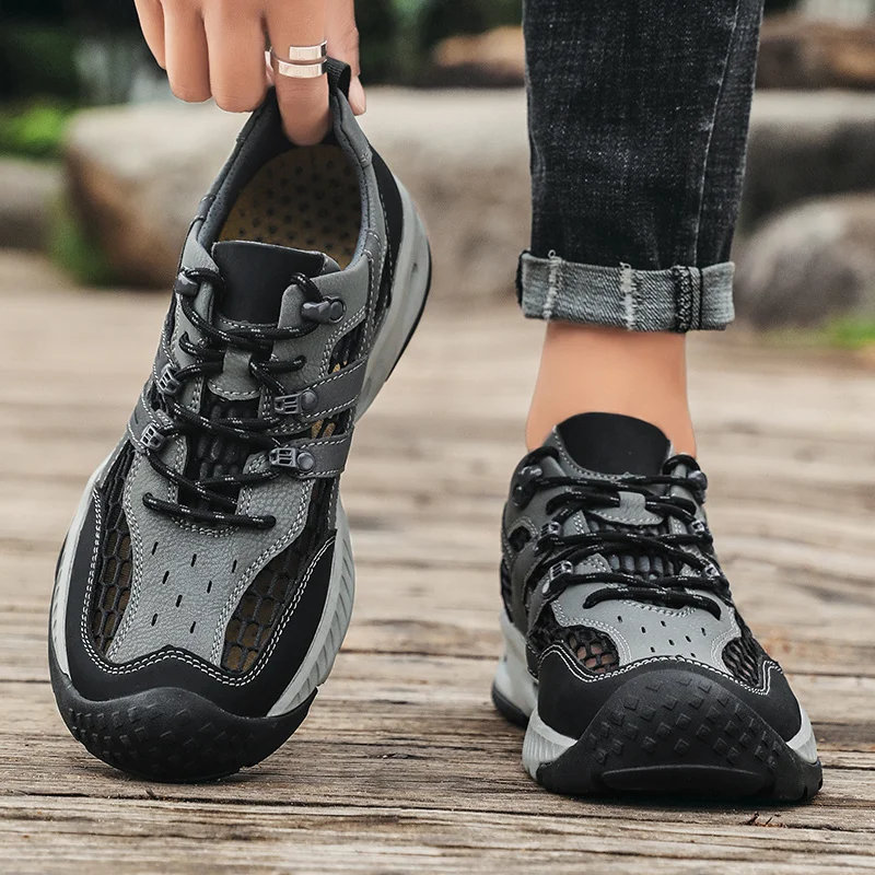 Men's Casual Sports Shoes Lightweight Breathable Non-slip Wear-resistant Men's Outdoor Hiking Shoes Summer Casual Men's Shoes
Men's Casual Sports Shoes Lightweight Breathable Non-slip Wear-resistant Men's Outdoor Hiking Shoes Summer Casual Men's Shoes