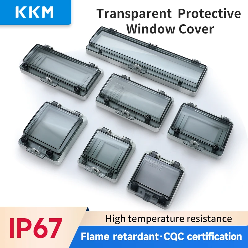 Transparent IP67 Waterproof Protective Window Cover Circuit Breaker Switch Box Protection Electric Junction Box Panel Cover
Transparent IP67 Waterproof Protective Window Cover Circuit Breaker Switch Box Protection Electric Junction Box Panel Cover