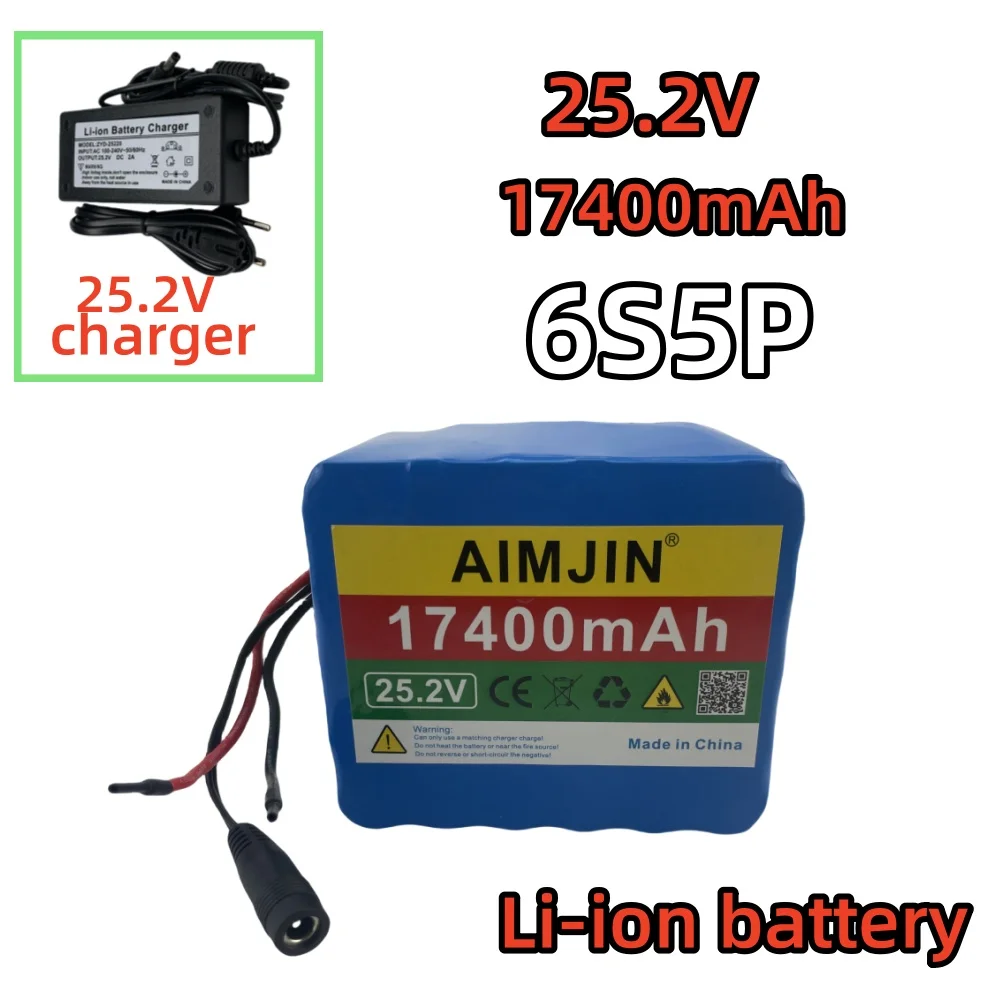 17400mAh Li-ion battery pack 25.2V 6S5P with built-in BMS protection, used for bicycle engines, outdoor power sour
17400mAh Li-ion battery pack 25.2V 6S5P with built-in BMS protection, used for bicycle engines, outdoor power sour