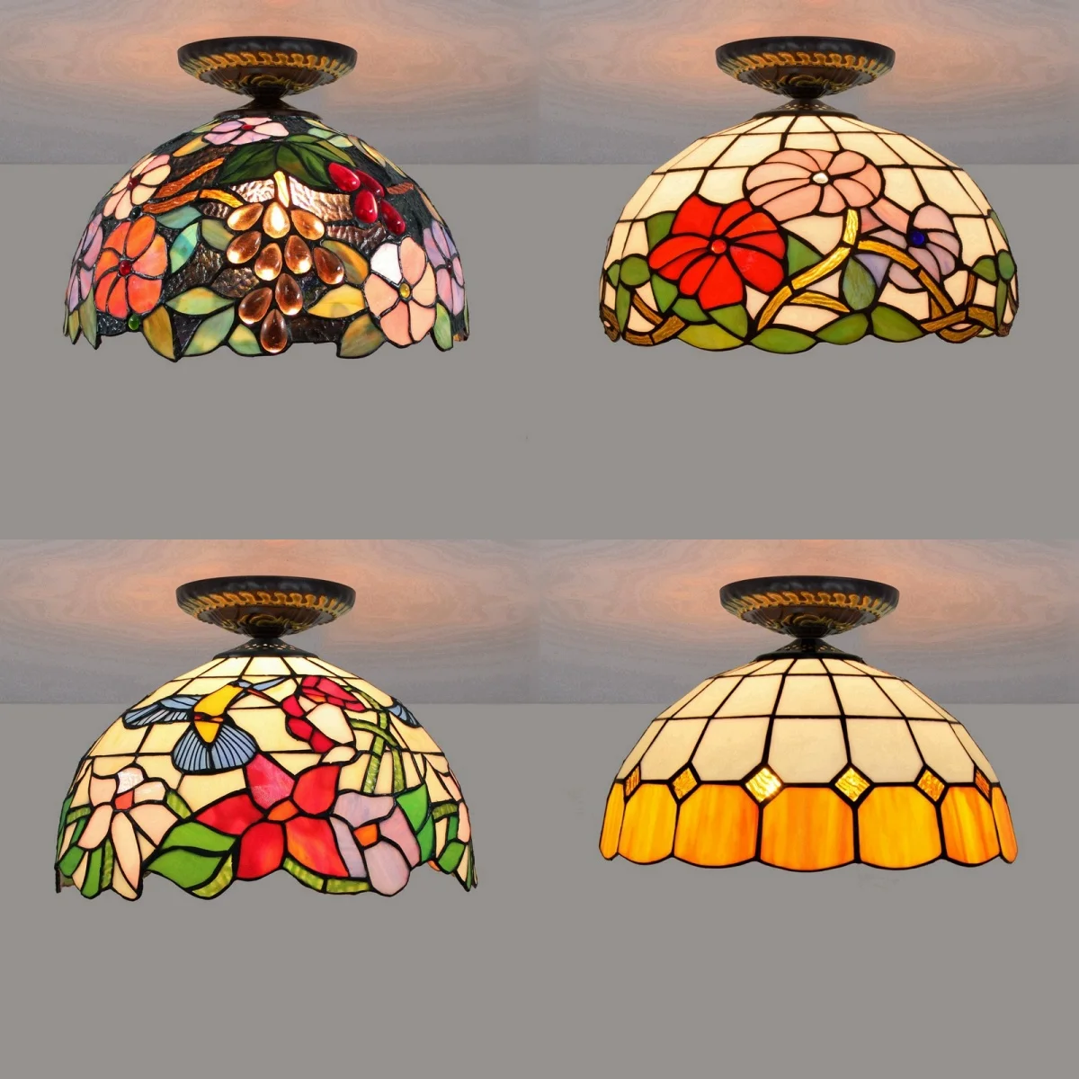 Tiffany Stained Glass Ceiling Lights Retro Mosaic Lamp Living Room Bedroom Art Deco Corridor Balcony Countryside Ceiling Lamp
Tiffany Stained Glass Ceiling Lights Retro Mosaic Lamp Living Room Bedroom Art Deco Corridor Balcony Countryside Ceiling Lamp