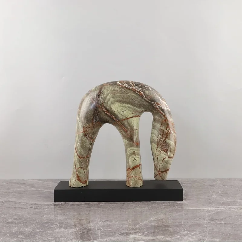 L30xW7.5xH28cm/L30 * W7.5 * H28cm Nordic creative natural marble geometric art design trinket horse engraving
L30xW7.5xH28cm/L30 * W7.5 * H28cm Nordic creative natural marble geometric art design trinket horse engraving