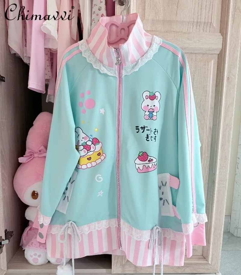 Милый повседневный кардиган-жакет для девушек, весна-осень 2026, новая коллекция, с милым мультяшным принтом, длинный рукав, женское пальто в стиле Y2K
Милый повседневный кардиган-жакет для девушек, весна-осень 2026, новая коллекция, с милым мультяшным принтом, длинный рукав, женское пальто в стиле Y2K