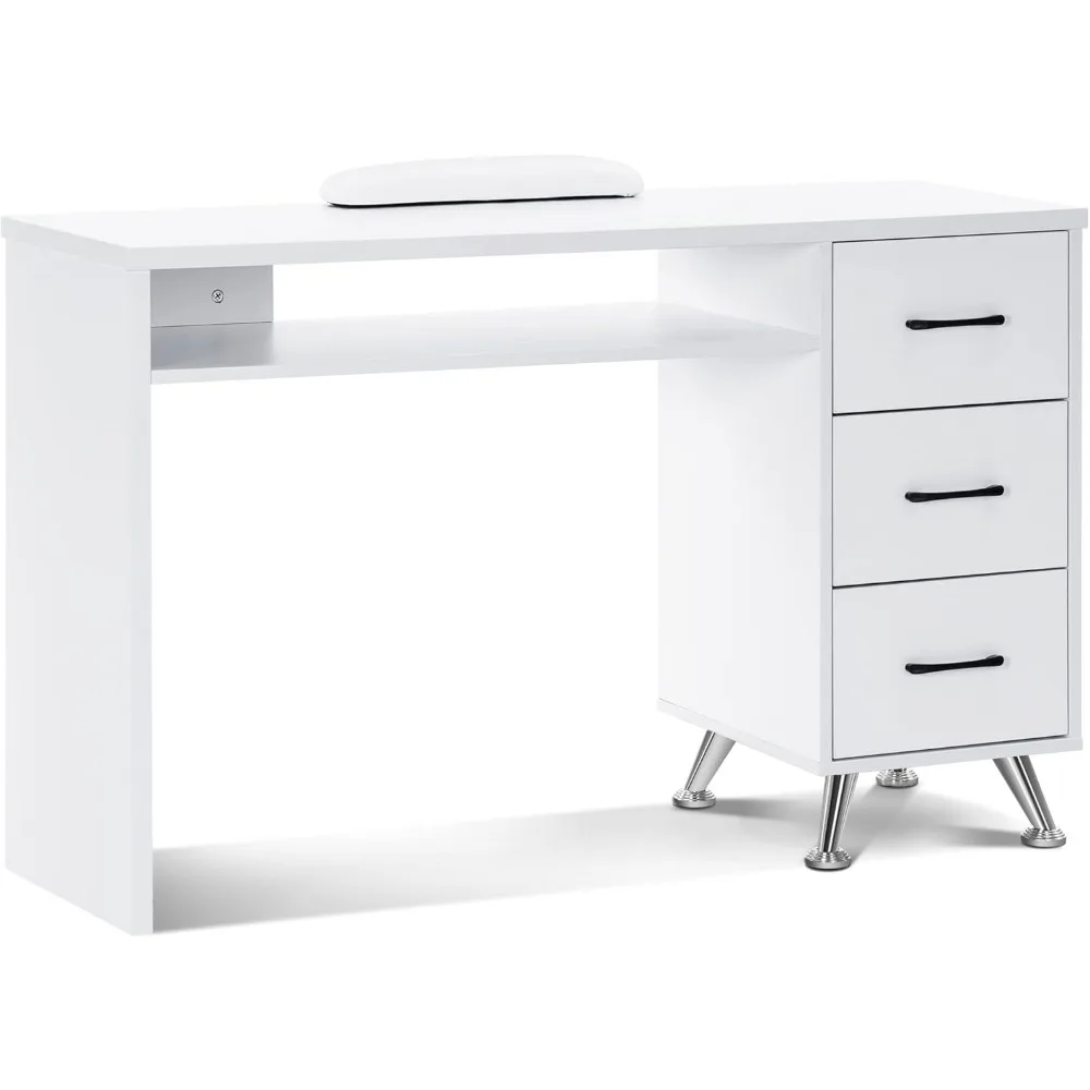 Manicure Table with Drawers Nail Desk with Wrist Rest Salon Beauty Spa Storage Workstation
Manicure Table with Drawers Nail Desk with Wrist Rest Salon Beauty Spa Storage Workstation