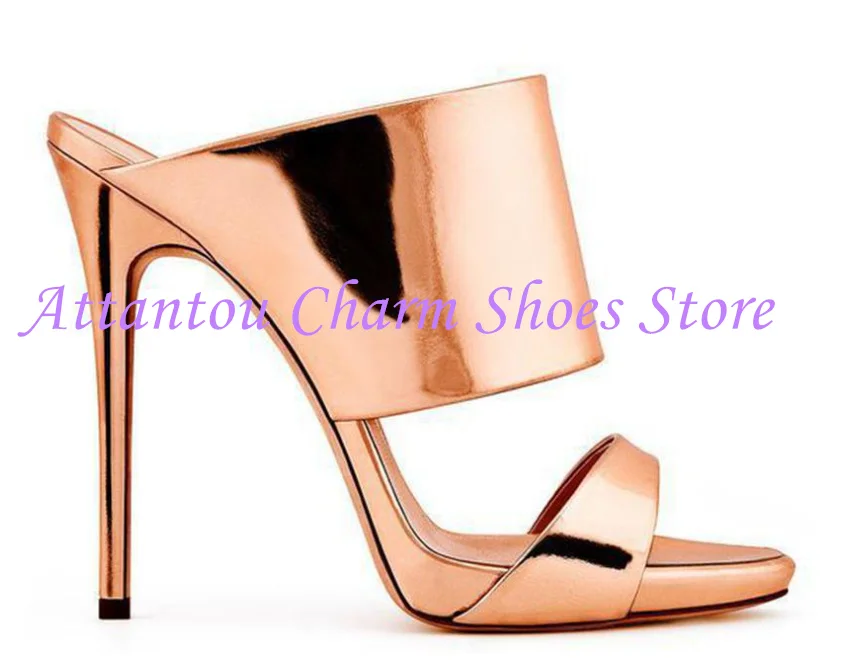 Женские сандалии золотого цвета со змеиным принтом, модные женские тапочки на высоком каблуке-шпильке, сандалии большого размера, банкетная обувь
Женские сандалии золотого цвета со змеиным принтом, модные женские тапочки на высоком каблуке-шпильке, сандалии большого размера, банкетная обувь