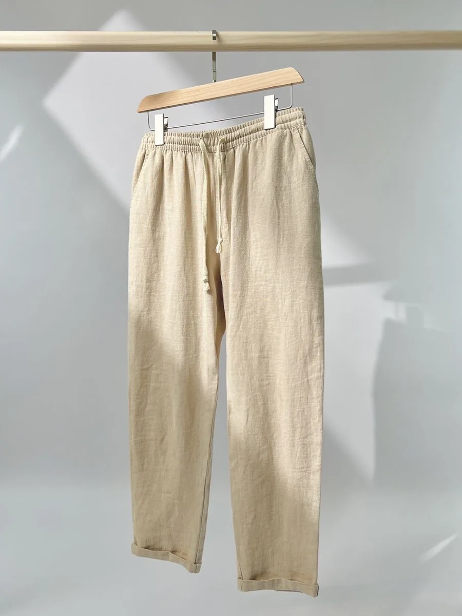 00% Linen Breathable Loose Fit Elastic Waist Summer Thin Casual Pants Men's Straight Leg Loose Sle Qui Dry Classic ...
00% Linen Breathable Loose Fit Elastic Waist Summer Thin Casual Pants Men's Straight Leg Loose Sle Qui Dry Classic ...