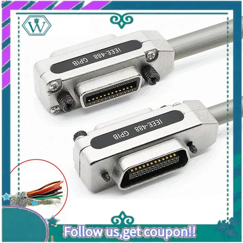 Upgraded 5X 1M IE488 Gpib Data Cable Industrial-Grade Communication Transmission Cable Terminal Pci Industrial Control Cable
Upgraded 5X 1M IE488 Gpib Data Cable Industrial-Grade Communication Transmission Cable Terminal Pci Industrial Control Cable