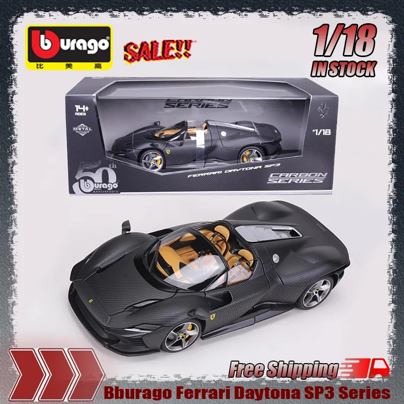 New Stock Bburago 1:18 Ferrari Sp3 Bugatti Porsche Supercar 50th Anniversary Edition Simulated Alloy Miniature Model Custom Toys
New Stock Bburago 1:18 Ferrari Sp3 Bugatti Porsche Supercar 50th Anniversary Edition Simulated Alloy Miniature Model Custom Toys