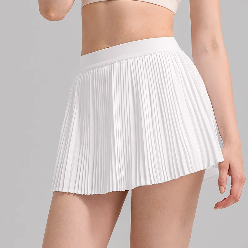 Women Sports Tennis Skirts High Waist Tights Yoga Tennis Shorts Dress With Pockets Pleated Pocket Skirt Anti-Exhaust Quick Dry
Women Sports Tennis Skirts High Waist Tights Yoga Tennis Shorts Dress With Pockets Pleated Pocket Skirt Anti-Exhaust Quick Dry