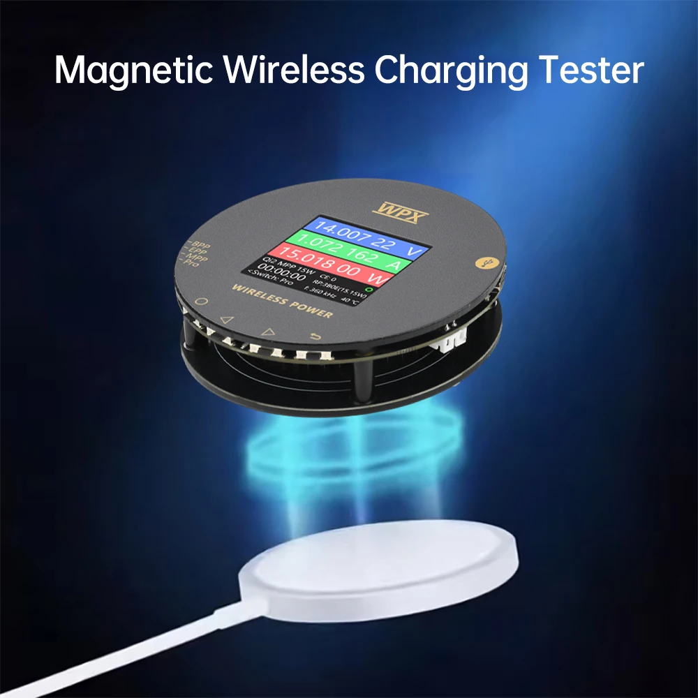 Multifunction Magnetic Wireless Charging Tester Voltage Current Power Meter Qi2 MPP Protocol Fast Charging Debugger Repair
Multifunction Magnetic Wireless Charging Tester Voltage Current Power Meter Qi2 MPP Protocol Fast Charging Debugger Repair