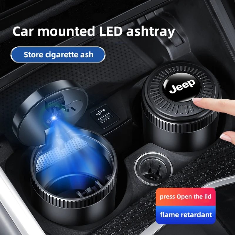 Car Ashtray with Lid LED Light Dual Use in Car and Home Ashtray For Jeep JK Gladiator Renegade Patriot Liberty Wrangler JL Grand
Car Ashtray with Lid LED Light Dual Use in Car and Home Ashtray For Jeep JK Gladiator Renegade Patriot Liberty Wrangler JL Grand