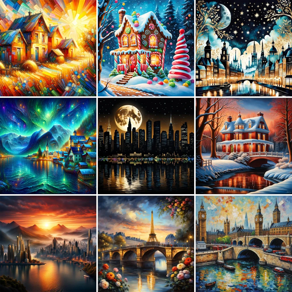 Landscape Fantasy Villa Printed Canvas Cross Stitch Embroidery Patterns Knitting Sewing Handicraft Painting Counted Gift Needle
Landscape Fantasy Villa Printed Canvas Cross Stitch Embroidery Patterns Knitting Sewing Handicraft Painting Counted Gift Needle