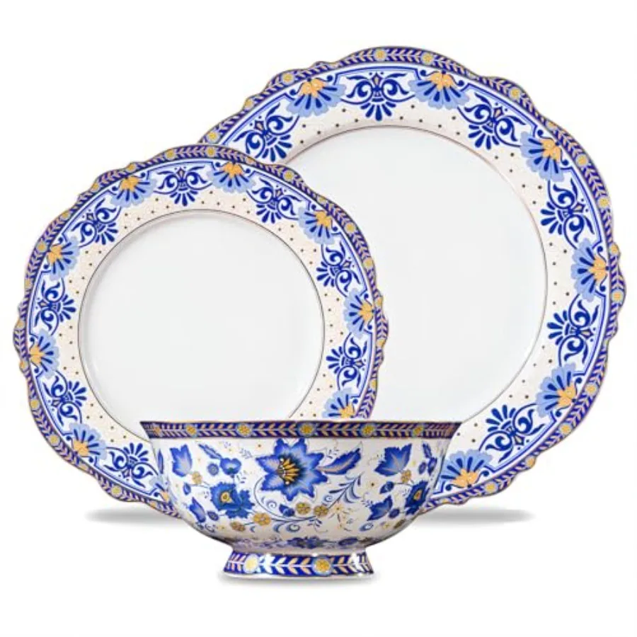 Bone China Dinnerware Sets, Fine China Plates and Bowls Set, Vintage Floral Dish Set, Mother's Day, Gifts for Women, 12-Piece S
Bone China Dinnerware Sets, Fine China Plates and Bowls Set, Vintage Floral Dish Set, Mother's Day, Gifts for Women, 12-Piece S
