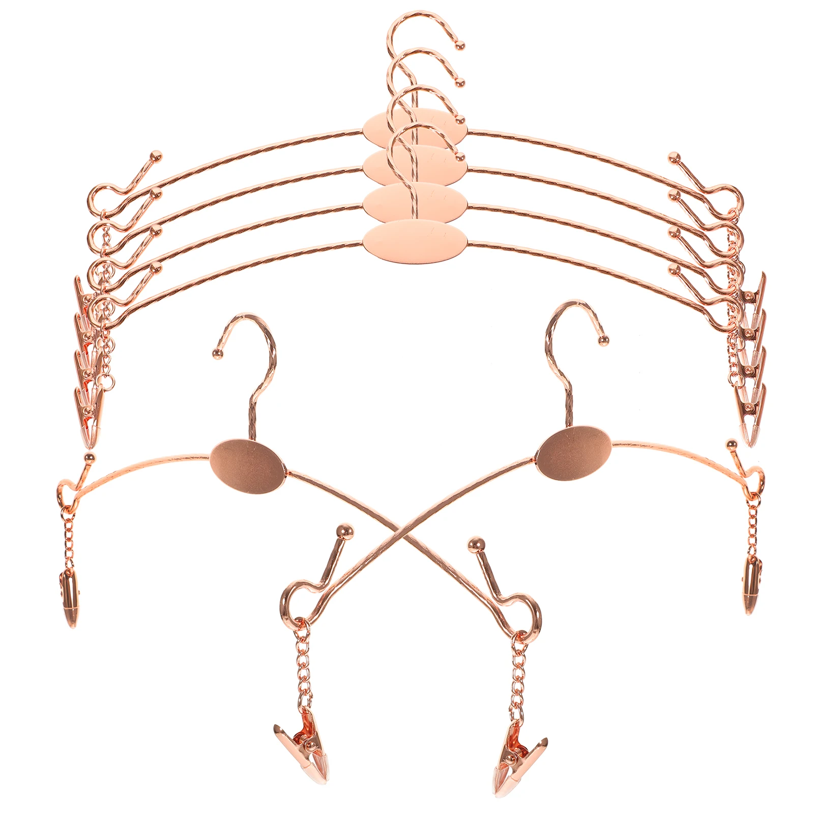 10pcs Rose Gold Wire Hangers for Women Underwear Bra Tank Tops Lingerie Display Rack Closet Organizer Storage Solution
10pcs Rose Gold Wire Hangers for Women Underwear Bra Tank Tops Lingerie Display Rack Closet Organizer Storage Solution