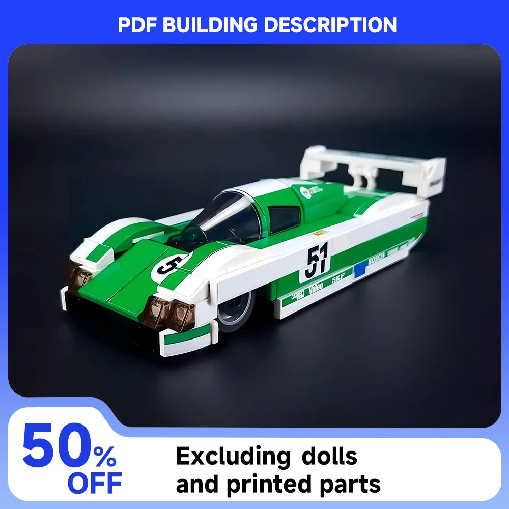 MOC Speed Series WM P88 1988 Le Mans Racing Model Car Building Blocks DIY Modular Assembly Children's Toy Boy Christmas Gift
MOC Speed Series WM P88 1988 Le Mans Racing Model Car Building Blocks DIY Modular Assembly Children's Toy Boy Christmas Gift