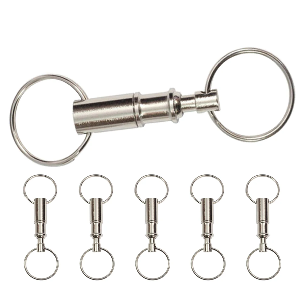 DEARMAMY 6Pcs Quick Release Detachable Keychain Double Snap 8cm Removable Split Spring for Keys Organizers
DEARMAMY 6Pcs Quick Release Detachable Keychain Double Snap 8cm Removable Split Spring for Keys Organizers
