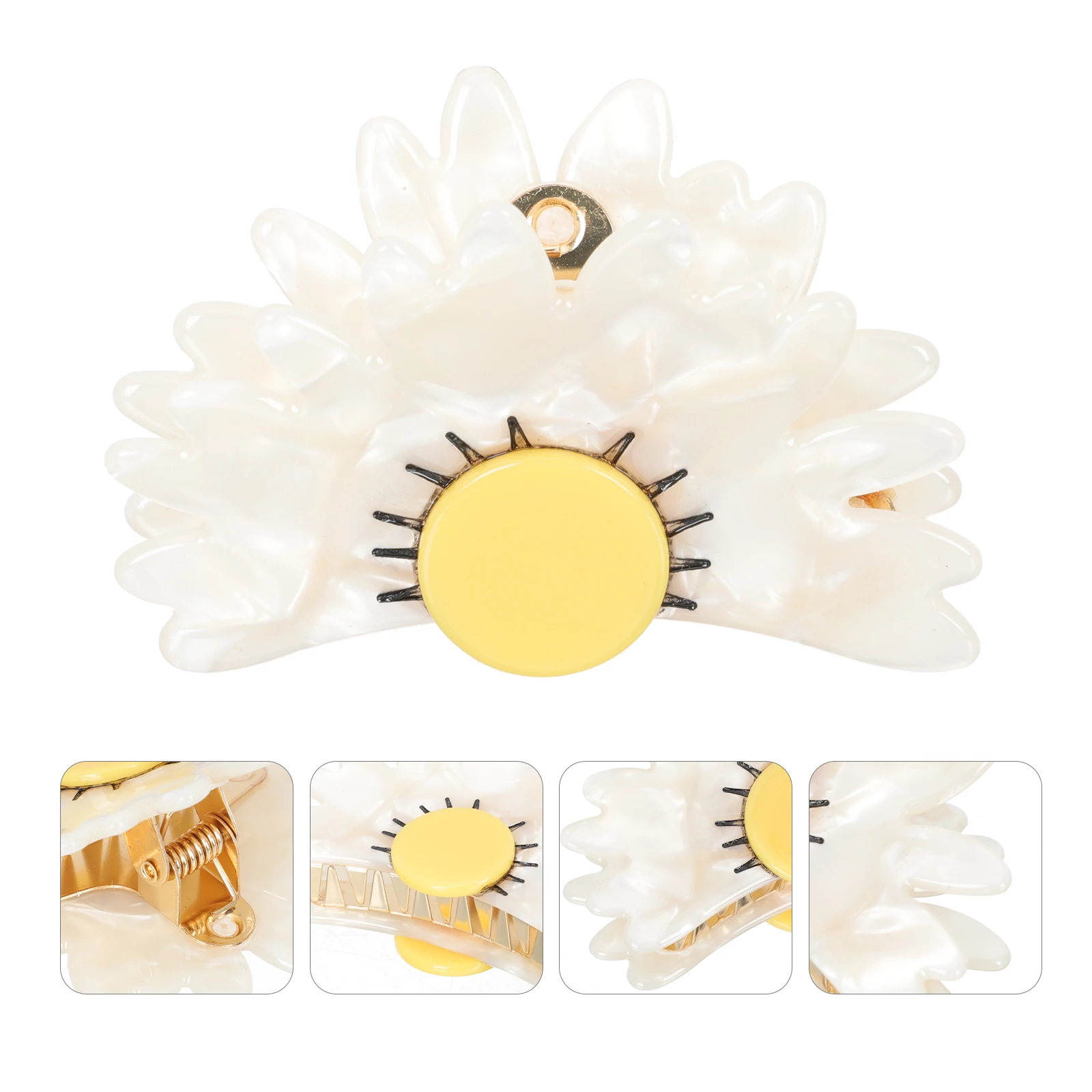 Creative Flower Clip Alloy Hairstyle Claw Clamps Decorative Hair Teeth Design Strong Durable Suitable Bath Makeup Travel Gift
Creative Flower Clip Alloy Hairstyle Claw Clamps Decorative Hair Teeth Design Strong Durable Suitable Bath Makeup Travel Gift