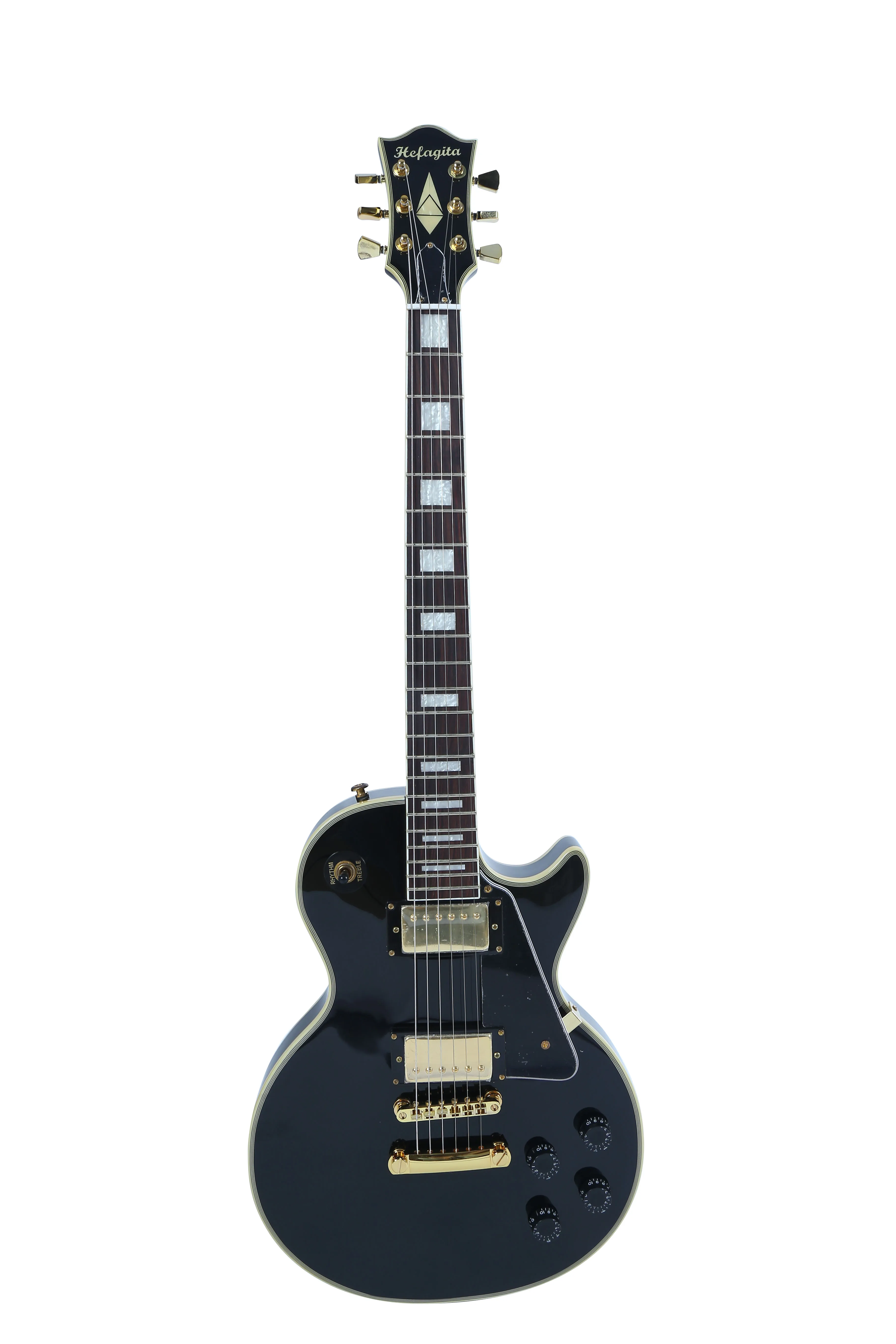 Customized electric guitar, black glossy, gold accessories, lightning free shipping
Customized electric guitar, black glossy, gold accessories, lightning free shipping