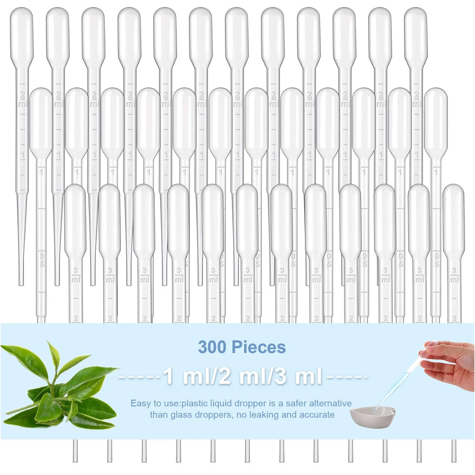 300 Pcs Eye Dropper Plastic Graduated Straw Transfer Pipette Pipettes Liquid Clear Droppers Transparent
300 Pcs Eye Dropper Plastic Graduated Straw Transfer Pipette Pipettes Liquid Clear Droppers Transparent