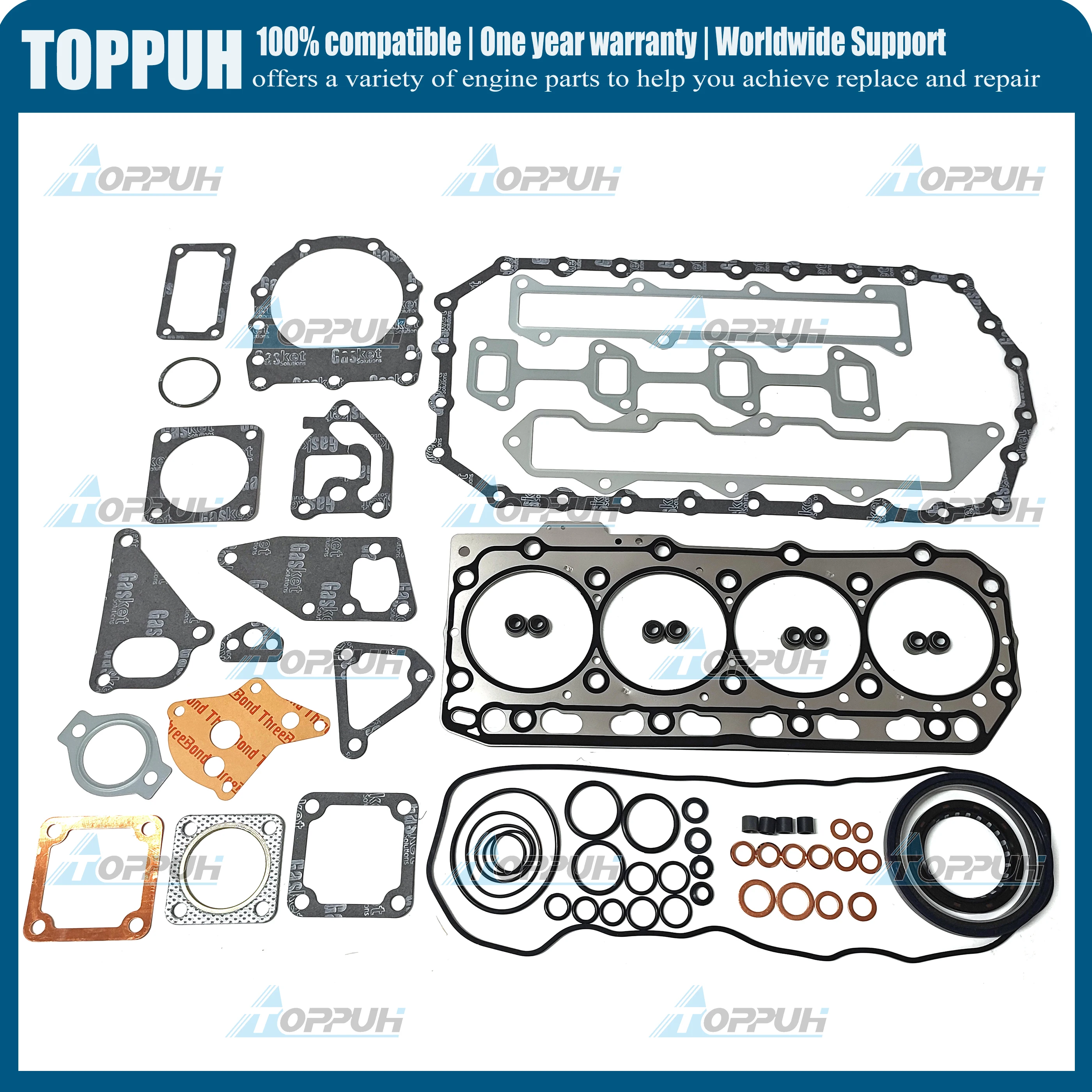 Полный комплект прокладок, прокладка головки цилиндра для YANMAR 486V Thermoking TK486V TK4.86V 30-274 30274
Полный комплект прокладок, прокладка головки цилиндра для YANMAR 486V Thermoking TK486V TK4.86V 30-274 30274