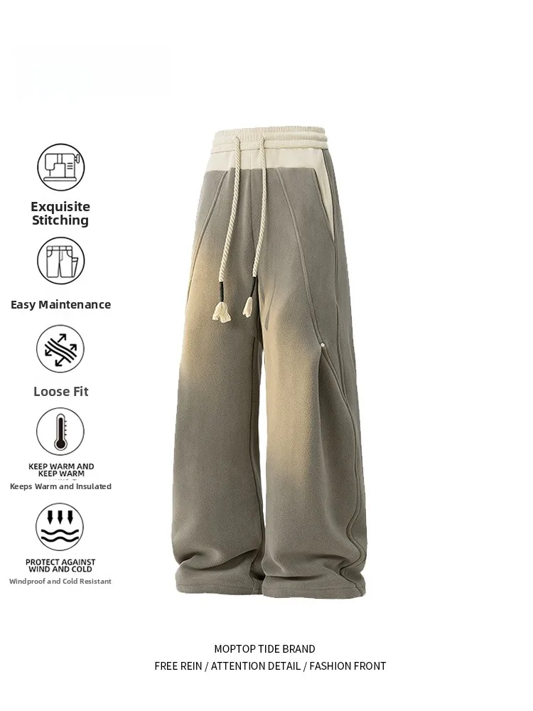 MMOPTOP Men's Retro Double-sided Fce Straight-leg Casual Pants Winter Warm Polyester Elastic Fiber Bend Knife Design
MMOPTOP Men's Retro Double-sided Fce Straight-leg Casual Pants Winter Warm Polyester Elastic Fiber Bend Knife Design