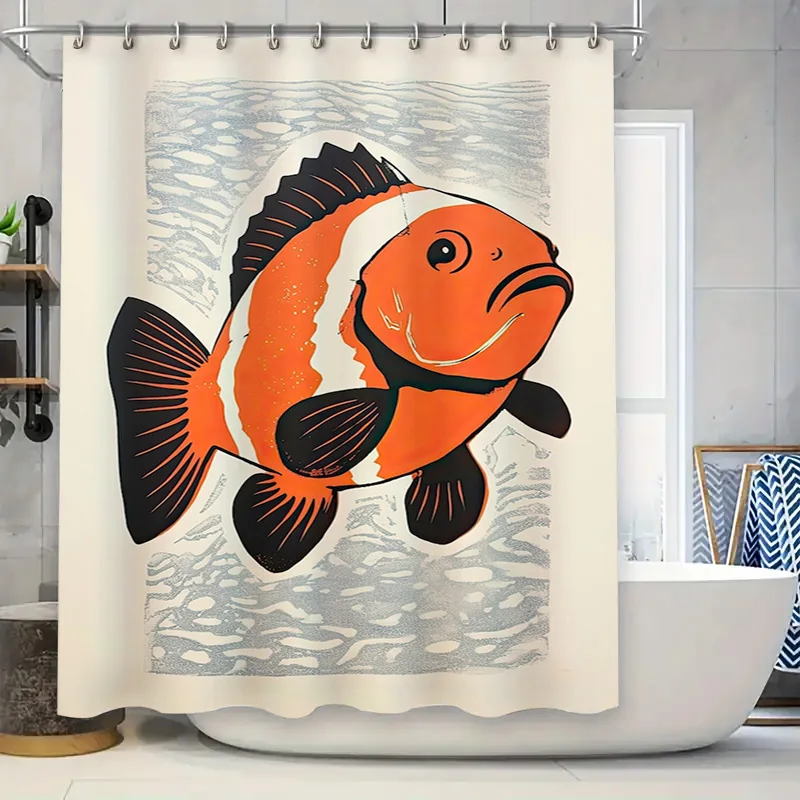 Украсьте свою ванную комнату с помощью нашей стильной оранжевой занавески для душа на тему рыбы-клоуна идеально подходит для добавления прикосновения морской жизни.
Украсьте свою ванную комнату с помощью нашей стильной оранжевой занавески для душа на тему рыбы-клоуна идеально подходит для добавления прикосновения морской жизни.