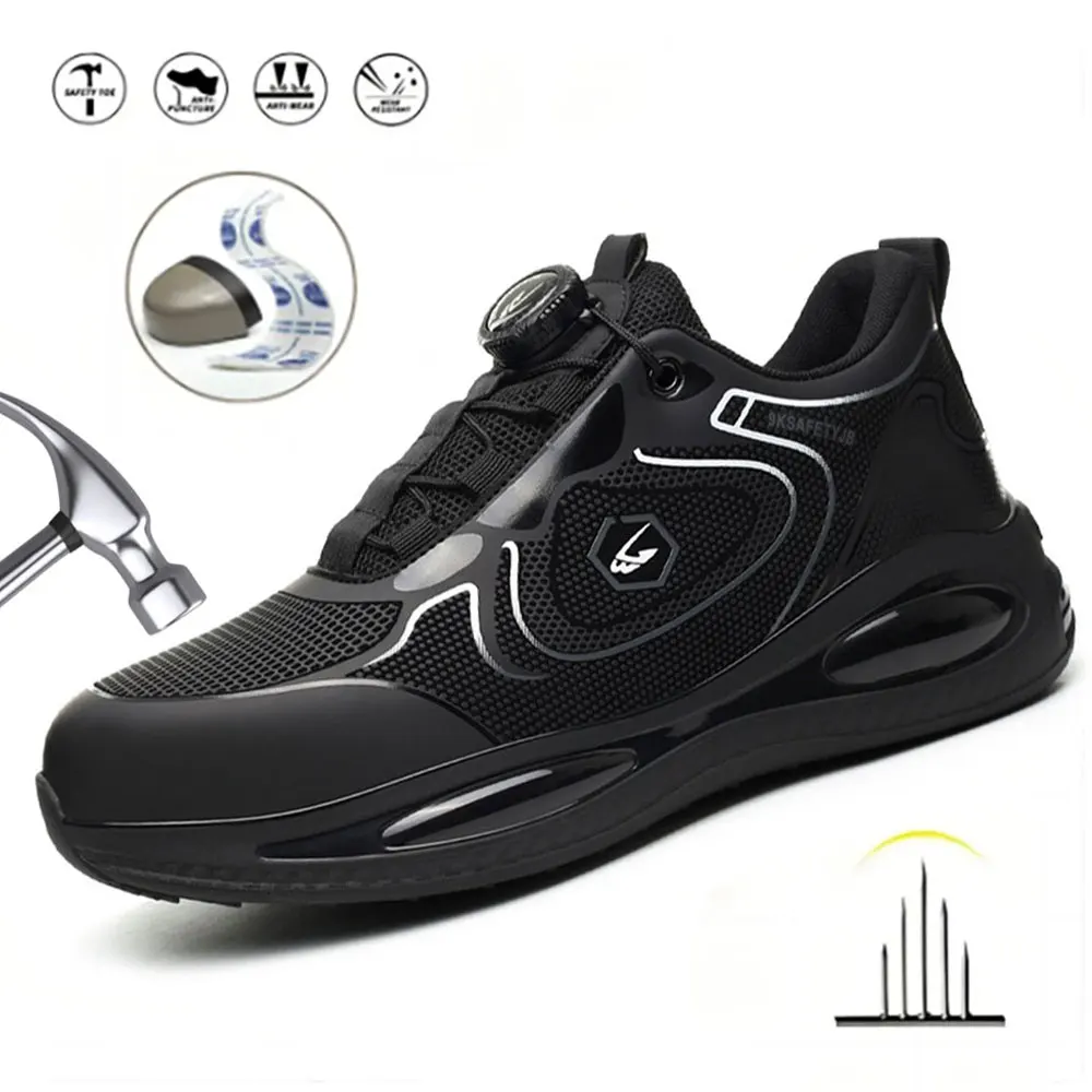 Men's steel toe work shoes Indestructible boots Lightweight safety shoes work smash-proof and puncture-proof protective sneakers
Men's steel toe work shoes Indestructible boots Lightweight safety shoes work smash-proof and puncture-proof protective sneakers