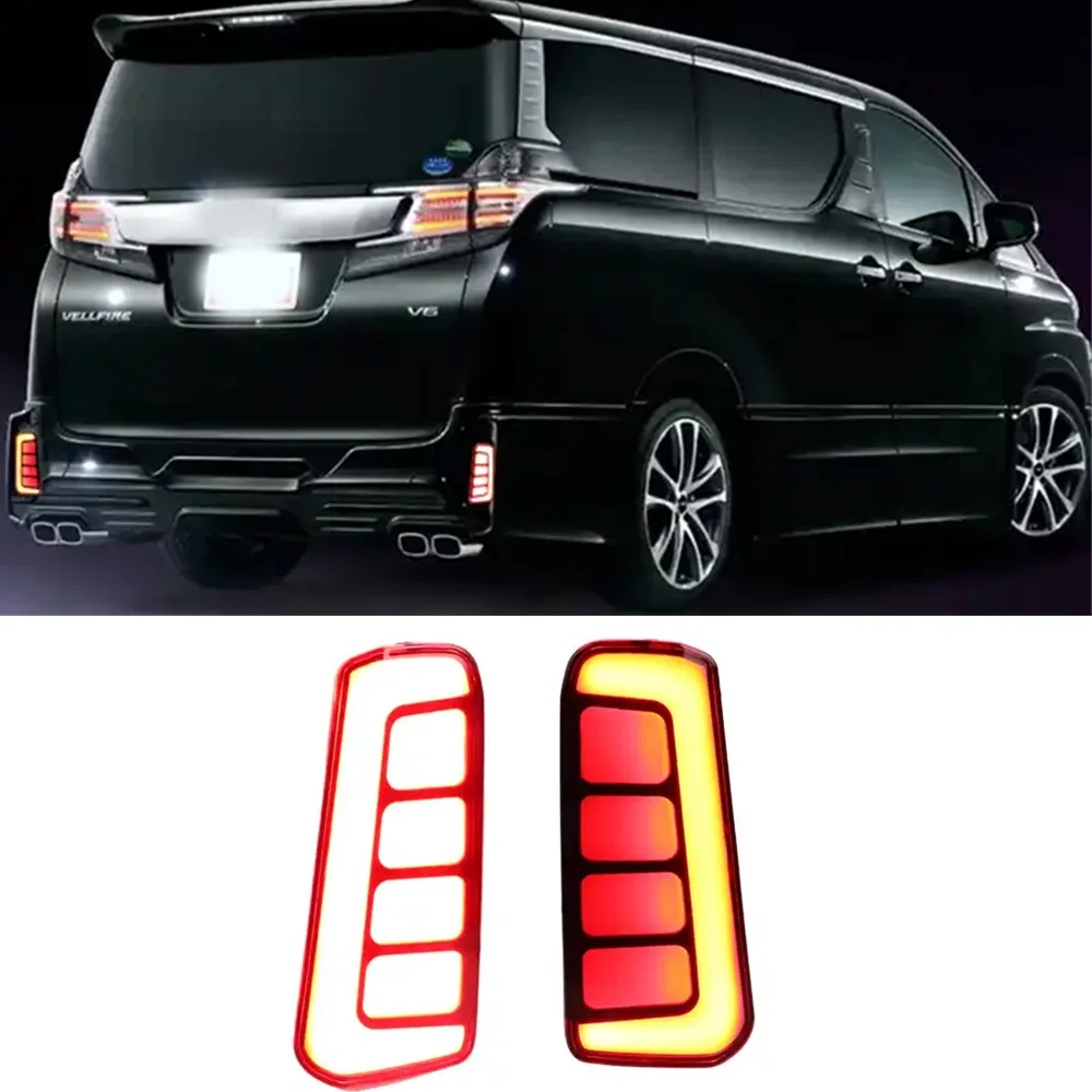 For Toyota vellfire Reflector 2016 2017 2018 Multi-functions Rear Tail Light LED Rear Bumper Light Auto Brake Light
For Toyota vellfire Reflector 2016 2017 2018 Multi-functions Rear Tail Light LED Rear Bumper Light Auto Brake Light