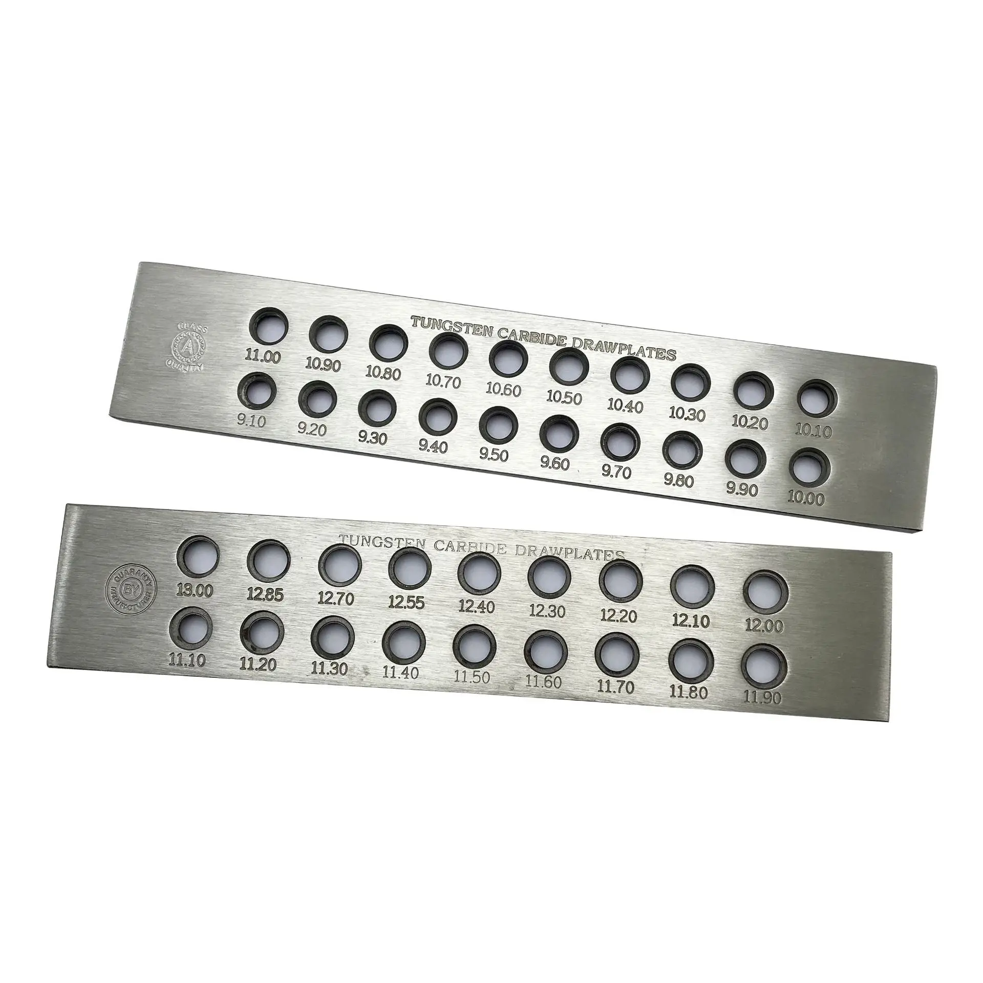 Size 9.0-11 20Holes 11-13 18 Holes BY Tungsten Carbide Wire Drawplate for Jewelry Making Round Shape Tools Gold Silver Wire Pull
Size 9.0-11 20Holes 11-13 18 Holes BY Tungsten Carbide Wire Drawplate for Jewelry Making Round Shape Tools Gold Silver Wire Pull