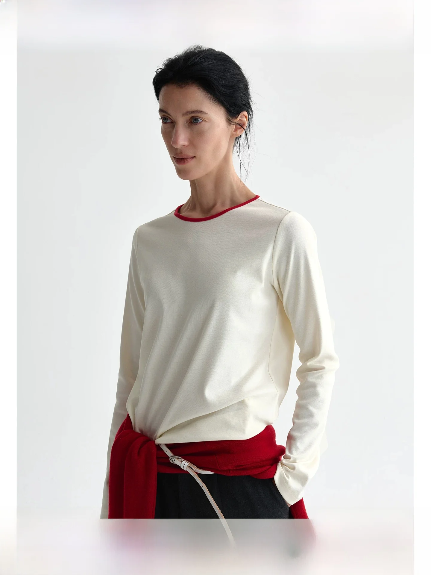 Planites Long Sleeve T-Shirt Mixed Cotton Polyester High Elasticity Gradient Color Shoulder Design Smooth Fabric Women's Top
Planites Long Sleeve T-Shirt Mixed Cotton Polyester High Elasticity Gradient Color Shoulder Design Smooth Fabric Women's Top