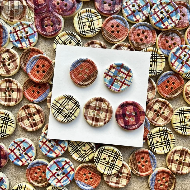 2.5Cm Coffee Checked Fabric 4 Hole Button, 50pcs Mixed Color Pack Resin Accessories Sweater Clothing Buttons DIY Apparel Sewing
2.5Cm Coffee Checked Fabric 4 Hole Button, 50pcs Mixed Color Pack Resin Accessories Sweater Clothing Buttons DIY Apparel Sewing