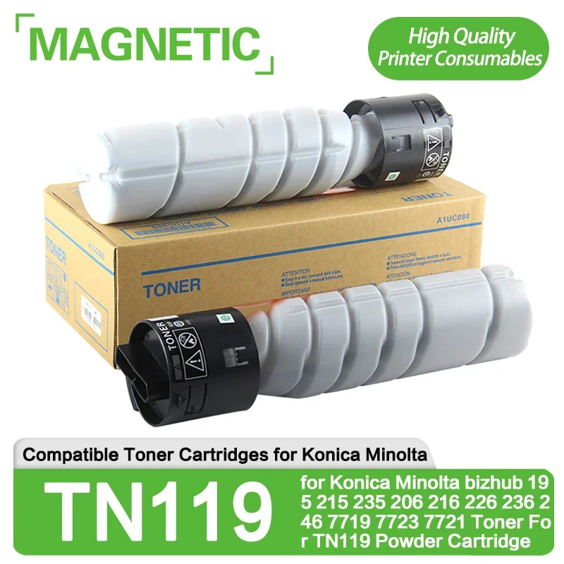Новинка, тонер для картриджа TN119, 2 шт., совместимый с Konica Minolta bizhub 195 215 235 206 216 226 236 246 7719 7723 7721
Новинка, тонер для картриджа TN119, 2 шт., совместимый с Konica Minolta bizhub 195 215 235 206 216 226 236 246 7719 7723 7721