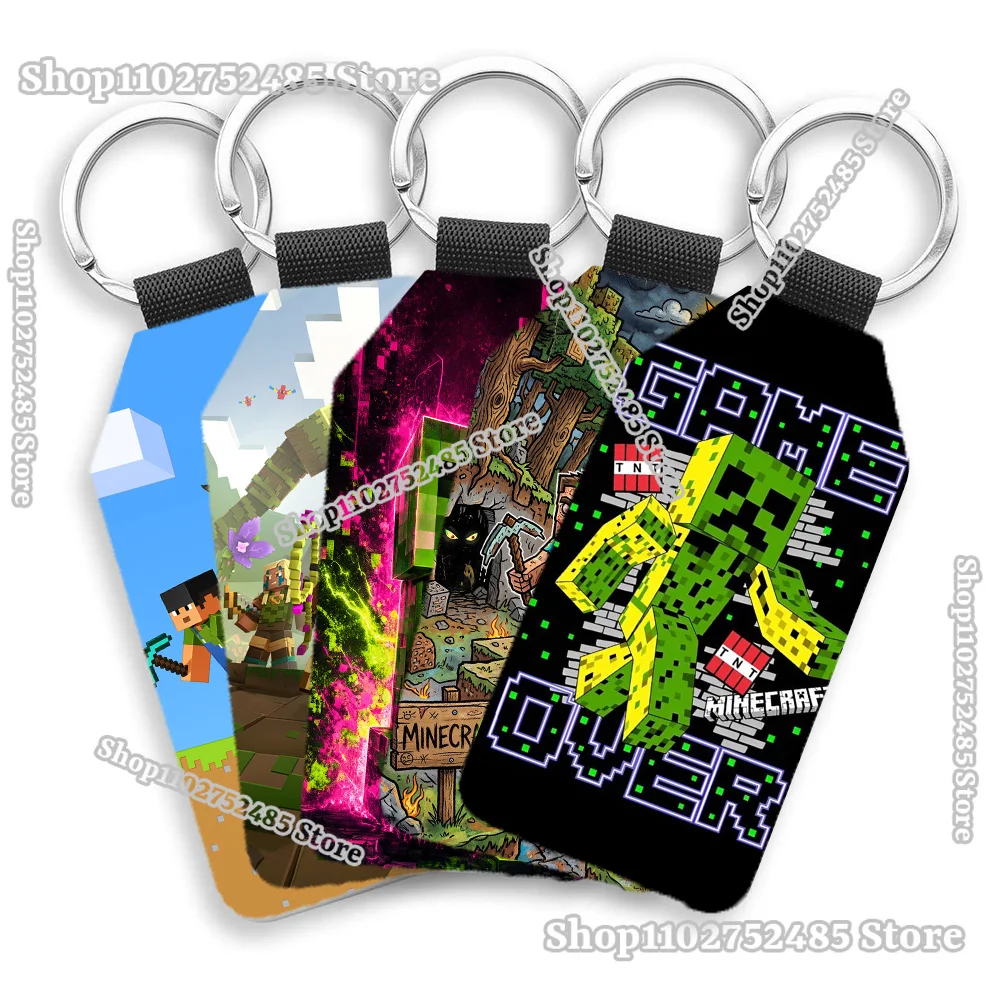 Game Pixel Block PU Leather Double-sided Key Chain Men Women Hanging Decor Keychains Miner Craftes Backpack Pendant Accessories
Game Pixel Block PU Leather Double-sided Key Chain Men Women Hanging Decor Keychains Miner Craftes Backpack Pendant Accessories