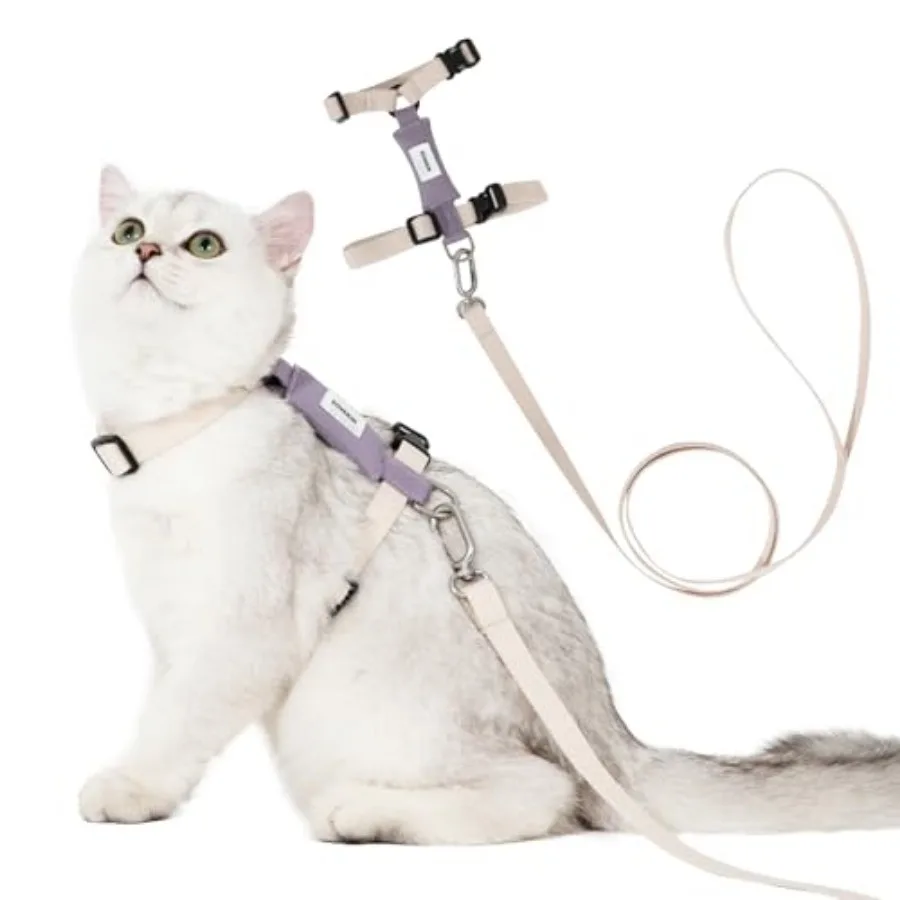 Cat Harness and Leash Set - White Lightweight Soft Kitten Harness Escape Proof, Adjustable Travel Pet Harness for Walking Easy
Cat Harness and Leash Set - White Lightweight Soft Kitten Harness Escape Proof, Adjustable Travel Pet Harness for Walking Easy
