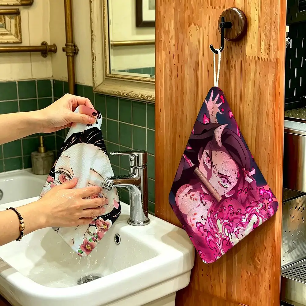 Cartoon Character Kamado Nezuko Hanging Kitchen Towel, Soft Hand Wiping Towel, Reusable for Kitchen Bathroom Home
Cartoon Character Kamado Nezuko Hanging Kitchen Towel, Soft Hand Wiping Towel, Reusable for Kitchen Bathroom Home