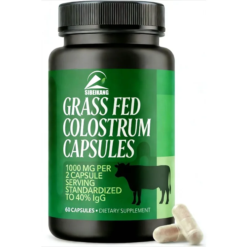 Grass Fed Bovine Colostrum Capsules Contain 40% IgG Immune and Intestinal Health Supplements 1000mg Bovine Colostrum Per Serving
Grass Fed Bovine Colostrum Capsules Contain 40% IgG Immune and Intestinal Health Supplements 1000mg Bovine Colostrum Per Serving