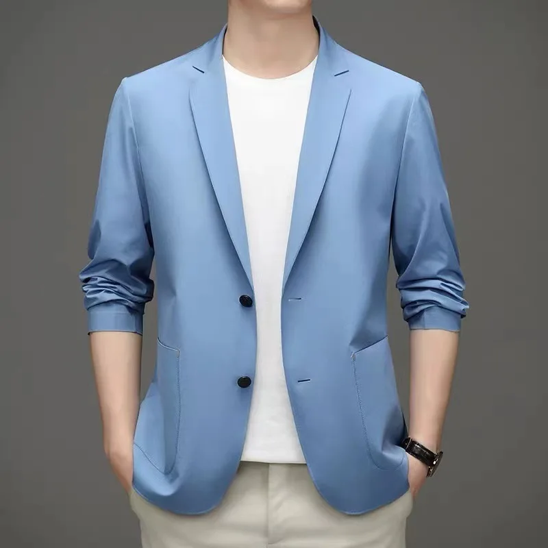 HB2095-Spring new breathable flying woven Customized suit Korean version of wild
HB2095-Spring new breathable flying woven Customized suit Korean version of wild