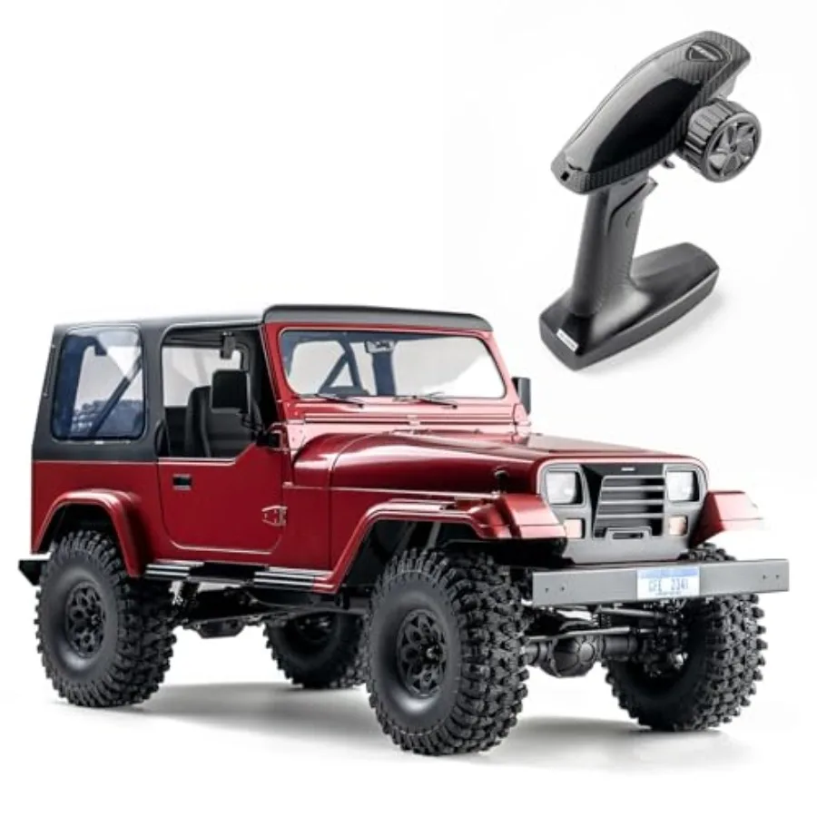 RC rock crawler for outdoor use aluminum alloy body black removable details and full ball bearing for smooth 15km/h performance
RC rock crawler for outdoor use aluminum alloy body black removable details and full ball bearing for smooth 15km/h performance
